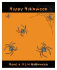Spider Halloween Big Rectangle Favor Tag 3.25x4